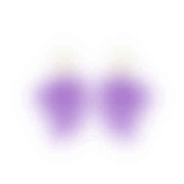 Earrings Les Fleurs - Purple Frost