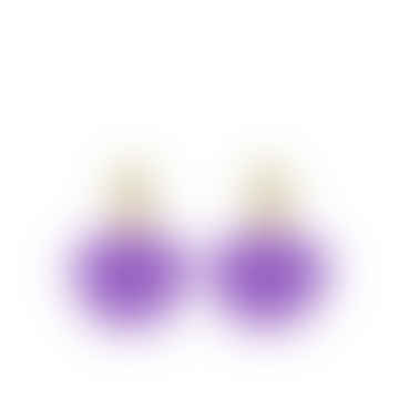Salina Earrings - Purple Frost