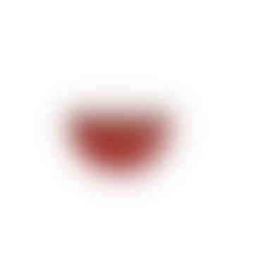 Petit bol en fer blanc en rouge (ensemble de 4)
