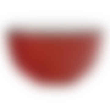 Tazón alto de hojalata en rojo (juego de 4)