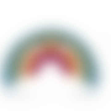 Sonajero arcoíris de punto Pebble