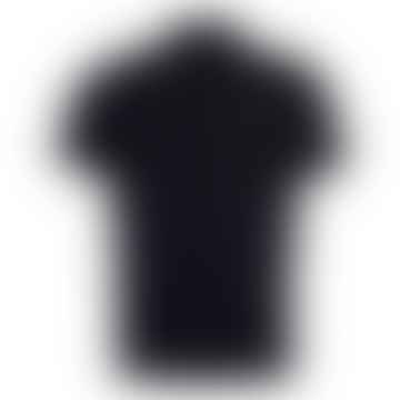 Barbour Tartan Pique Polo Shirt Black Modern - M