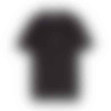 C.P. Firma 30/1 Trikot entspannte Fit-Logo T-Shirt Schwarz
