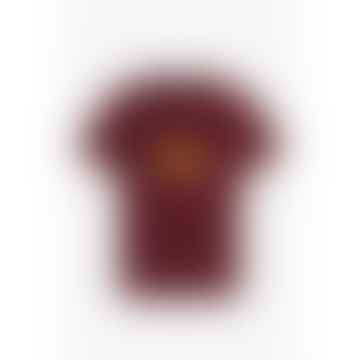 Fred Perry bedruckte T-Shirt Aubergine