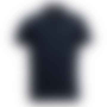 Barbour Tartan Pique Polo Shirt New Navy