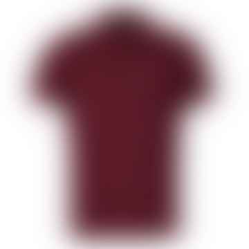 Tartan Pique Polo Shirt Ruby