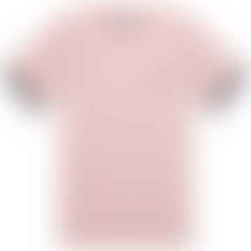 T-shirt Fred Perry Ringer Rose Craie