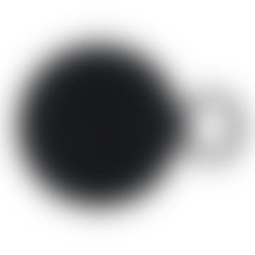 Plato de vela de metal con cresta - Negro azabache