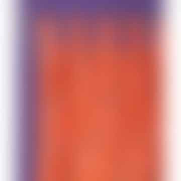 Panneau de rideau en velours 260x110cm d'orange