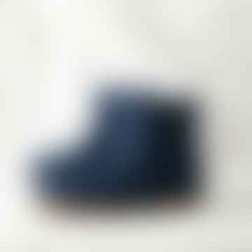Handgefertigter Unisex-Slipper aus Filz | Navy blau