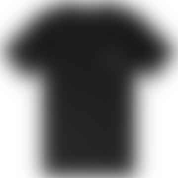 T-shirt con toppa nera