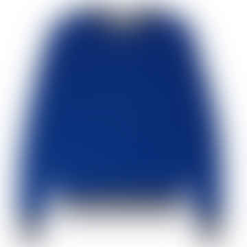 Camiseta Boxy Rib Stripe - Cobalto