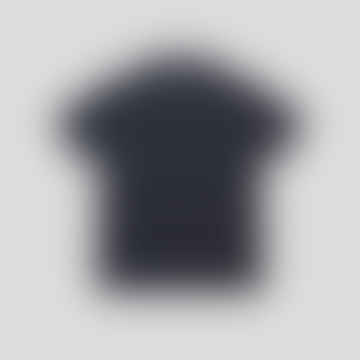 Open Collar Shirt - Navy Pique