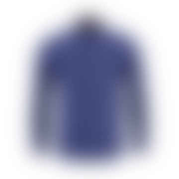 Fynch Hatton Herringbone Flannel Shirt Blue 12088350 8351