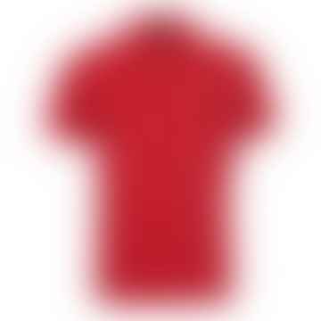 Barbour Tartan Pique Poloshirt Rotes Kleid