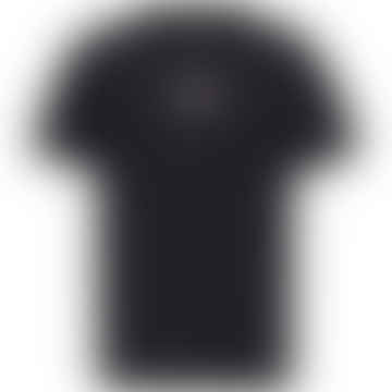 Tommy Jeans Timeless Flocked Flag T-shirt - Black
