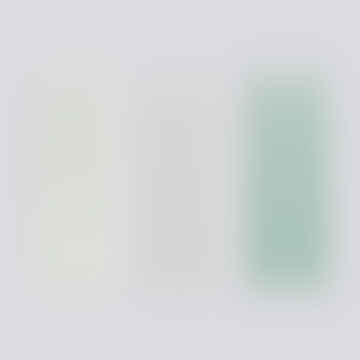 - Long Mix Candle - 6 Pack - Mint/ Light Grey/green