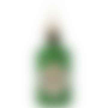 - Christmas Ornament Glass Green Glitter Gin Bottle H10cm
