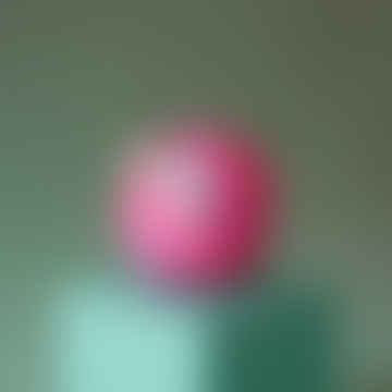 Handbemalte Kugel in Neon Pink / Lila / Aqua