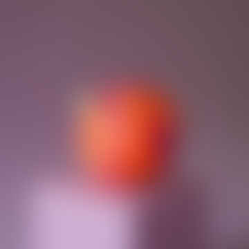 Handbemalte Kugel in Neon Pink / Orange / Lila