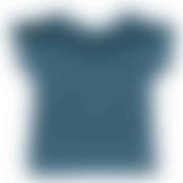 T-shirt manches longues bio bleu