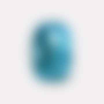 HK Objects Jarrón de cristal cromado azul