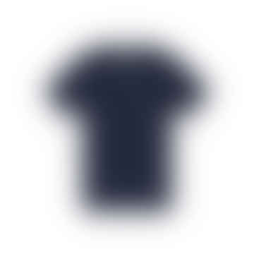 Blaues T-Shirt mit kleinem Logo für Herren