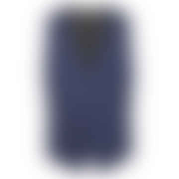 Micro Houndstooth Suit Wistcoat - Azul / Negro