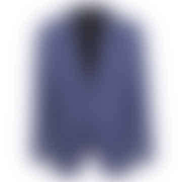 Veste de costume de vérification du prince de Galles - Marine / bleu