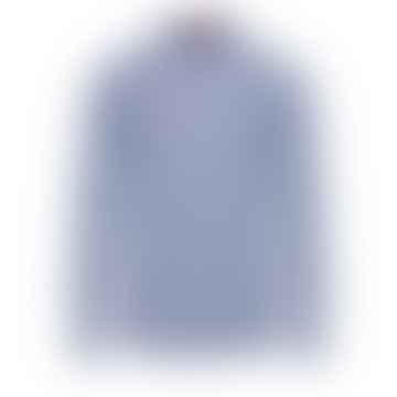 Japster Gingham Shirt - Königsblau / Weiß