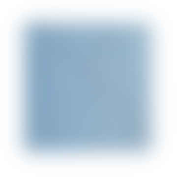 Pochette da taschino in seta intrecciata a pois - Blu polvere