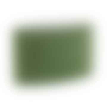 Paralume ovale in velluto verde polveroso da 58 cm