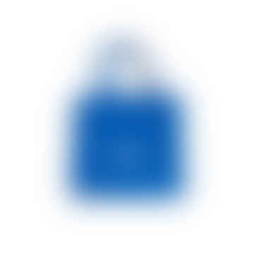 Blaues Einkaufstasche groß - weißes Logo