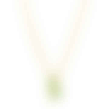 Eden Gold Necklace - Apple Green