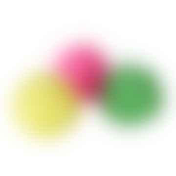 Vela de color de color nudo: rosa, amarillo o verde