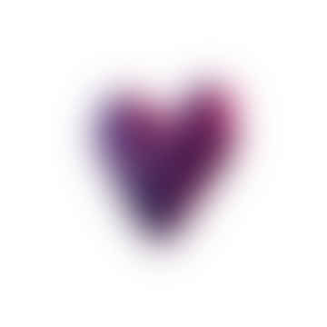 Heart Spilla - Metallic purple