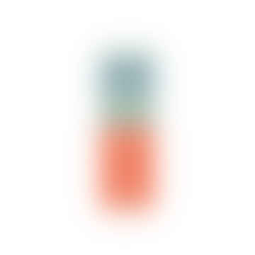 Vela de rayas abstractas en Opaline, Pompadour & Rust