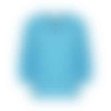 Hikma Leinenbluse Schwimmkappe blau