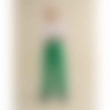 Lottie Trousers - Green Pinstripe