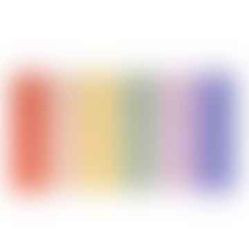 Candele da tavolo arcobaleno (x 12)