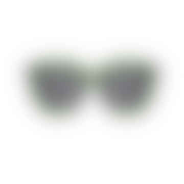 Billy Sunglasses In Dark Green Transparent