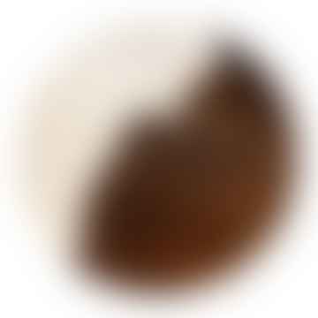 Placemat Cowhide Round Brown/White Ø38cm