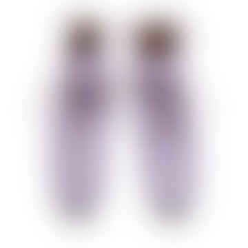 Magritte Lilac | Botas de cuero de encaje violeta pálido