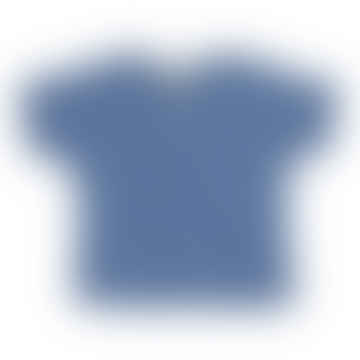 Camiseta Helado Azul Con Botón