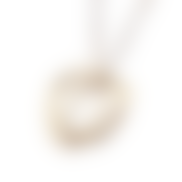 182 Yellow Gold Plated Fine Organic Russian Ring Necklace