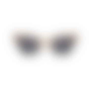 Big Demi Grey Crystal trasparenti occhiali da sole Kanye