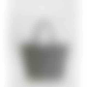 Schwarz weiße Pixel Gingham Cloud -Tasche