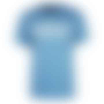 Internationales Essential großes Logo-T-Shirt Blue Horizon