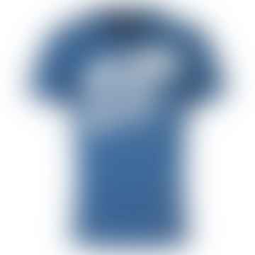 T-shirt blu graphic-stampa internazionale blu blu