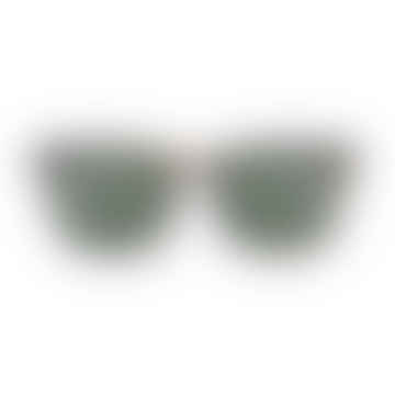 #E Sun Tortoise Green Lenses Sunglasses